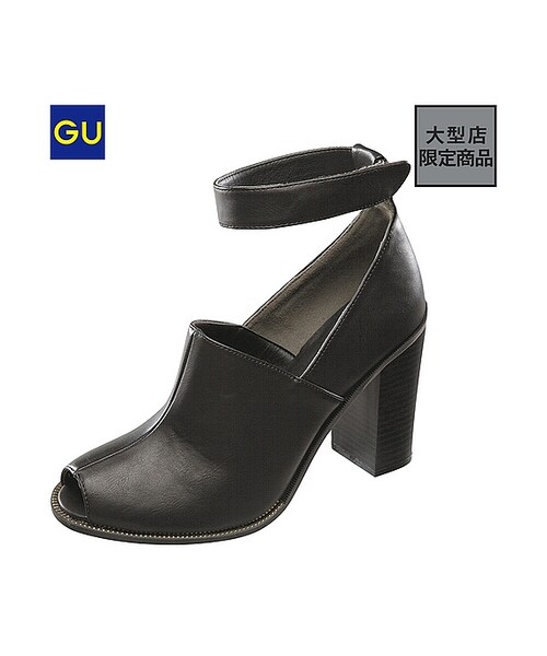 GU（ジーユー）の「（GU）ＷＯＭＥＮオープントゥブーティパンプス（WOMEN ⁄ シューズ・レディース・GRAY/WHITE/BLACK・S/L/M）」の3枚目の写真