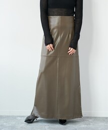 plage | フェイクレザースカート(スカート)