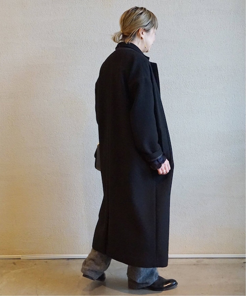 ジャーナルスタンダードラックス　WフェイスソフトメルトンWブレストコート　紺 JOURNAL STANDARD LUXE（ジャーナルスタンダード ラックス）の「W