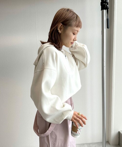 w closet（ダブルクローゼット）の「ハーフジップセーラーカラープル