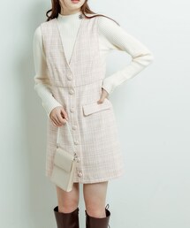 OLIVE des OLIVE | Vネックジャンスカ(ワンピース)