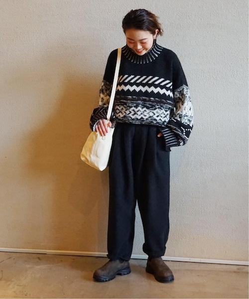 JOURNAL STANDARDLUXE コットンメルトンイージーテーパーパンツ JOURNAL STANDARD LUXE（ジャーナルスタンダード ラックス）の