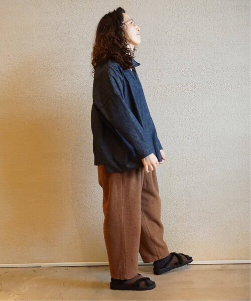 JOURNAL STANDARDLUXE コットンメルトンイージーテーパーパンツ