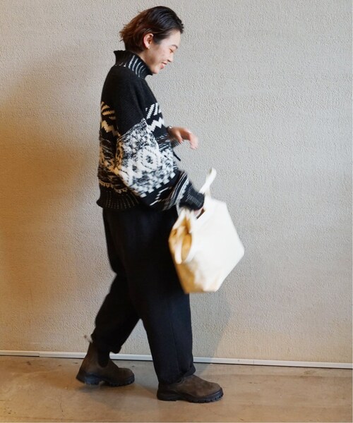 JOURNAL STANDARDLUXE コットンメルトンイージーテーパーパンツ