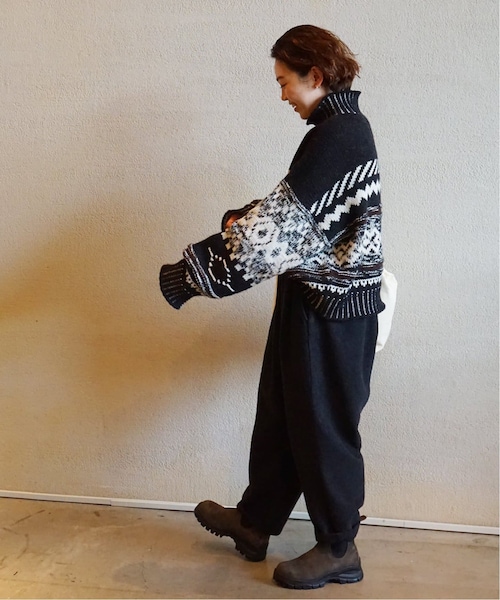 JOURNAL STANDARDLUXE コットンメルトンイージーテーパーパンツ