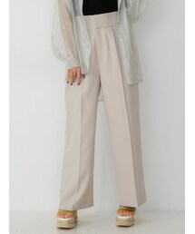 MURUA | ハイウエストタックパンツ【セットアップ着用可能】(スラックス)