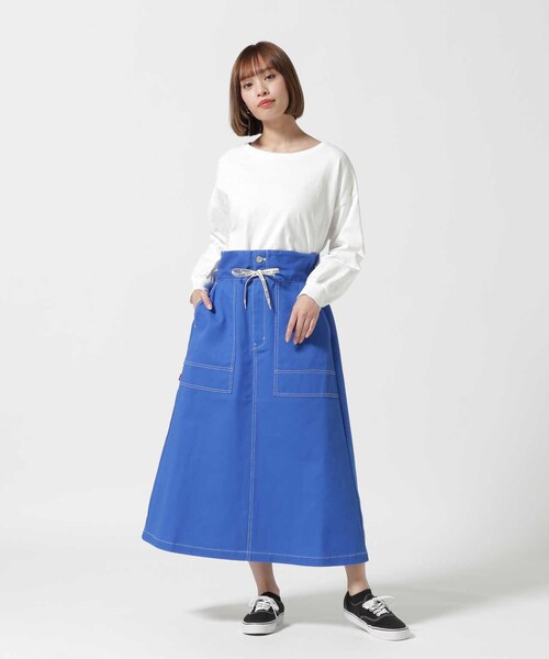 AVIREX（アヴィレックス）の「《Dickies × AVIREX》SKIRT/ スカート（スカート・ブラック/ベージュ/ブルー・S/M）」の4枚目の写真