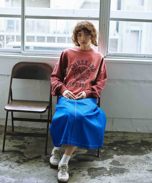 AVIREX（アヴィレックス）の「《Dickies × AVIREX》SKIRT/ スカート（スカート・ブラック/ベージュ/ブルー・S/M）」の2枚目の写真