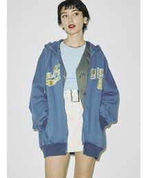 jouetie | フルジップルーズロゴフーディ(パーカー)