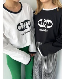 EMODA | ショートマークロゴロングTシャツ(Tシャツ/カットソー)