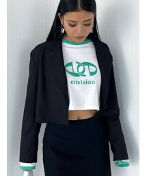 EMODA | クロップドスーツジャケット(テーラードジャケット)