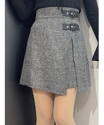 EATME（イートミー）の「ダブルベルトハイウエストスカート（スカート）」