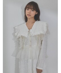 merry jenny | フェザーフリルチュールブラウス(シャツ/ブラウス)