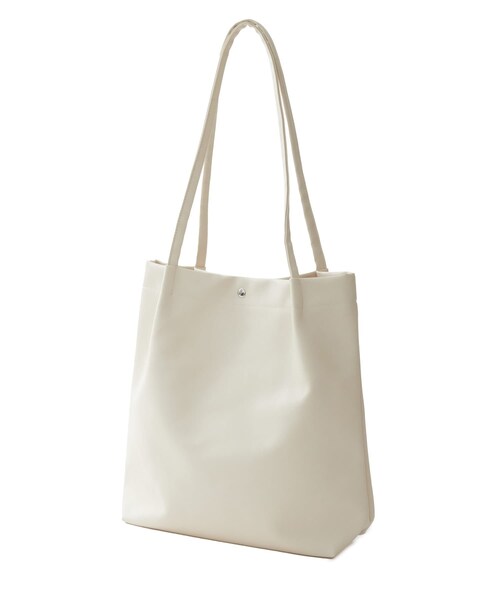 Lattice（Lattice）の「タックトートバッグ（トートバッグ・レディース・アイボリー/ブラック/グレー/ブルー・0）」の2枚目の写真