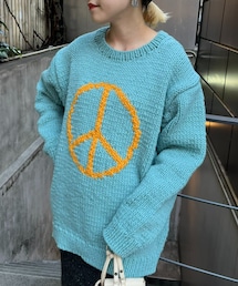 【美品】ラフ&スウェル ピースマークセーター 20221211022954528_215.jpg