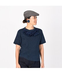 45R デイリーニットソーの45星レースTシャツ 定価37400円 45R（フォーティファイブアール）の「デイリーニットソーの45星レースT