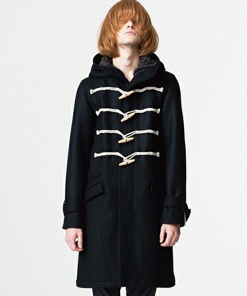SHAREEF(シャリーフ)の「【men's FUDGE/Men's JOKER掲載】 LONG DUFFLE COAT(ジャケット/アウター・メンズ・KHK/CML/BLK・1/2)」の3枚目の写真