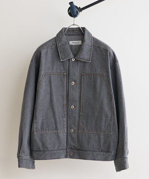 【ネット限定】 Lui's（ルイス）の「【Neucon】23SS デニムショートブルゾン ジャケット・アウター