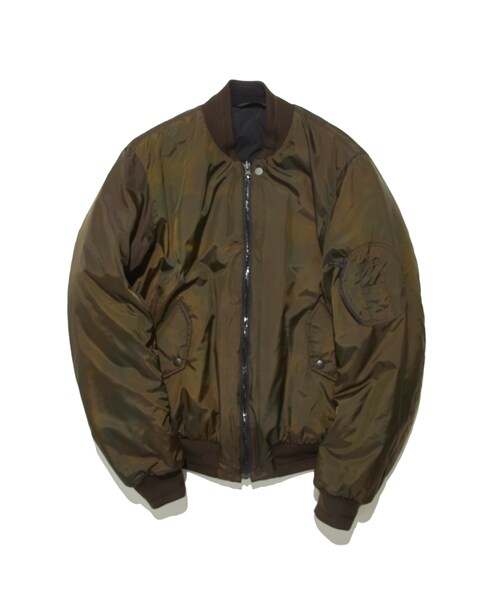NULABEL(ニューレーベル)の「REVERSIBLE FLIGHT JACKET(その他アウター・メンズ・BLK/D.BRN・M/L)」の2枚目の写真