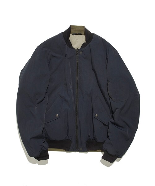 NULABEL(ニューレーベル)の「REVERSIBLE FLIGHT JACKET(その他アウター・メンズ・BLK/D.BRN・M/L)」の1枚目の写真