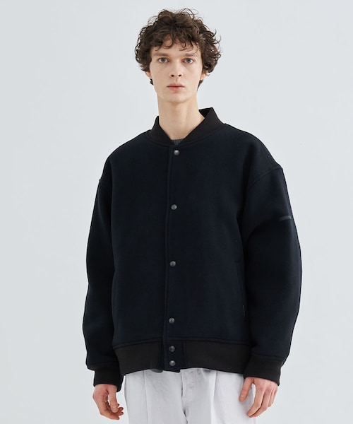 N.HOOLYWOOD(N.ハリウッド)の「MELTON STADIUM BLOUSON(その他アウター・メンズ・BLK/MOCHA・36/38)」の1枚目の写真