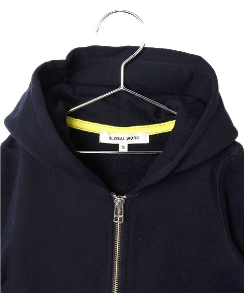 GLOBAL WORK（グローバルワーク）の「カラージップパーカー（トップス・キッズ・マルチカラー01/グレー15/ブルー85/ネイビー88・Ｓ/Ｍ/Ｌ/ＸＬ）」の6枚目の写真