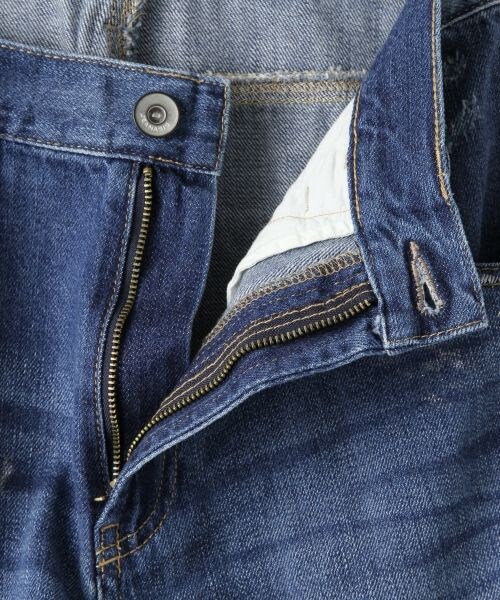 JEANASIS(ジーナシス)の「USEDクラッシュデニム(パンツ・レディース・ライトインディゴブルー/インディゴブルー・S/M)」の8枚目の写真