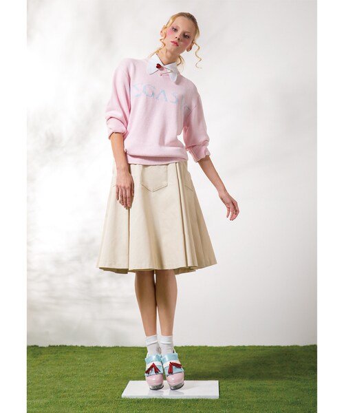 PAMEO POSE（パメオポーズ）の「【2015春新作】PEGASUS KNIT（トップス・レディース・ブラック/ピンク・F）」の3枚目の写真