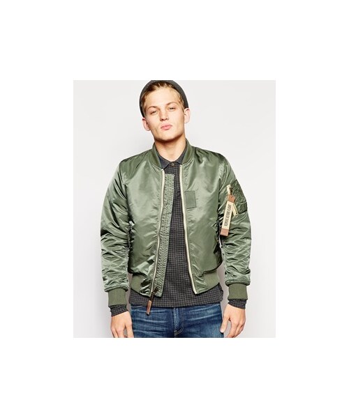 Alpha Industries(アルファインダストリーズ)の「Alpha Industries MA1 Jacket - Green(トップス・メンズ・Green・L/S/M/XL/XXL)」の1枚目の写真