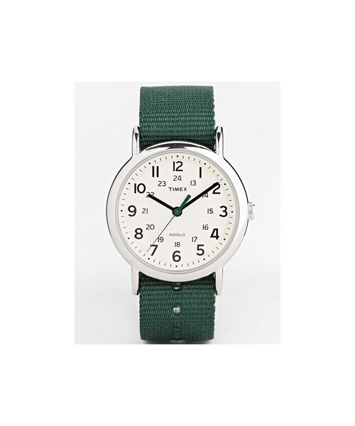 TIMEX(タイメックス)の「Timex Watch Weekender Canvas Strap Watch T2P468 - Green(アナログ腕時計・メンズ・Green)」の1枚目の写真