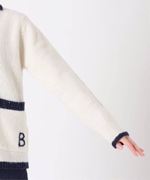 IENA LA BOUCLE AMERICAN DREAMS Vネックニット IENA LA BOUCLE AZZURRA 総針Vネックプルオーバー（ニット