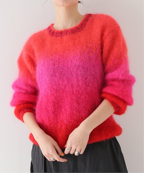 VERMEIL par iena(ヴェルメイユパーイエナ)の「【ROSE CARMINE/ローズカーミン】SWEATER(その他・レッド/フリー)」の1枚目の写真