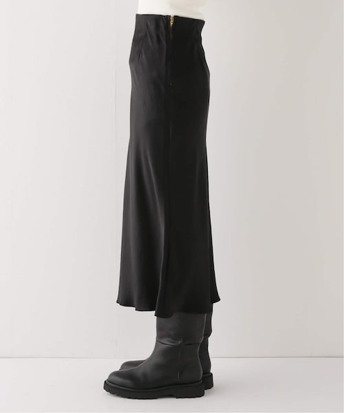 Spick and Span アセテートサテンIラインスカート 38