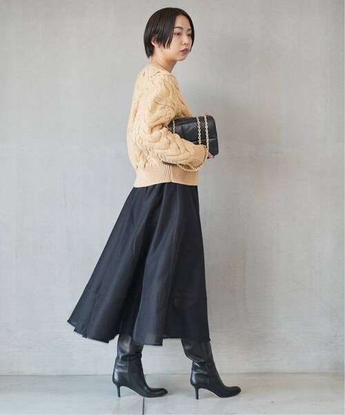 IENA スパンオーガンジーフレアスカート VERMEIL par iena（ヴェルメイユパーイエナ）の「スパン