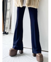 EMODA | ハイウエストフレアパンツ(その他パンツ)