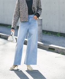 RIVE DROITE | 予約【程よいワイドシルエットで美脚効果抜群】フレアワイドデニム(デニムパンツ)