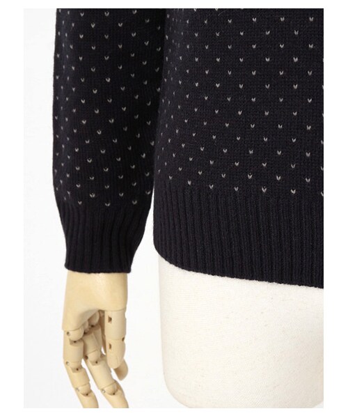 SEVENDAYS=SUNDAY（セブンデイズサンデイ）の「Men's アクリルウール ジャカードプルオーバー SNOW（ニット・セーター・メンズ・グレー/ネイビー・S/M/L）」の7枚目の写真