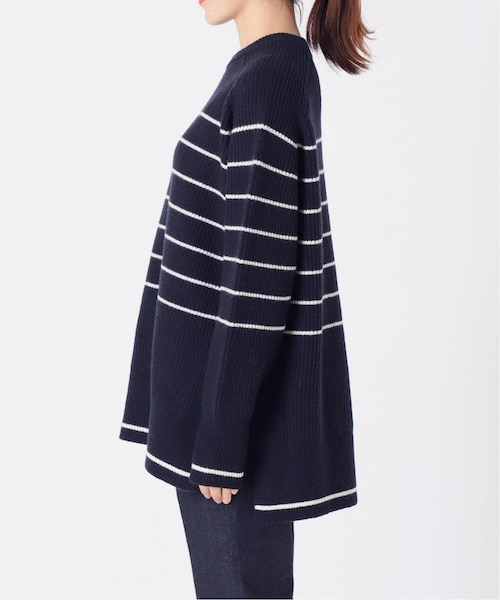 IENA(イエナ)の「ウールナイロン畦ボーダープルオーバー(その他・ナチュラル/フリー)」の13枚目の写真