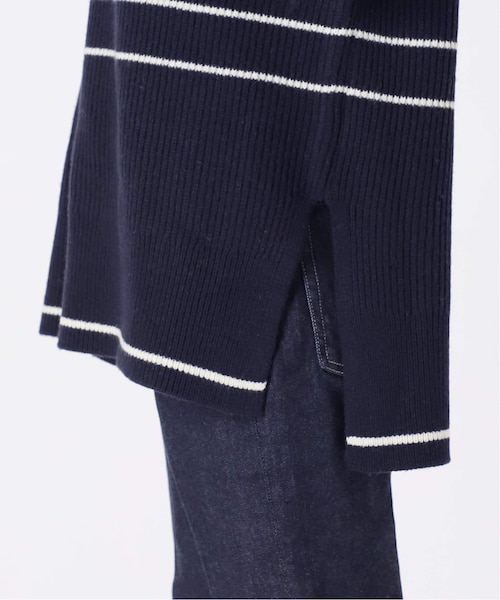 IENA(イエナ)の「ウールナイロン畦ボーダープルオーバー(その他・ナチュラル/フリー)」の20枚目の写真