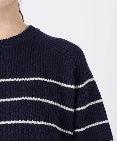 IENA(イエナ)の「ウールナイロン畦ボーダープルオーバー(その他・ナチュラル/フリー)」の17枚目の写真