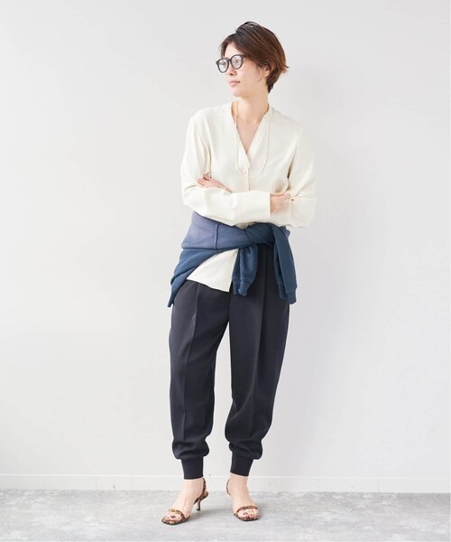 Plage RIAM ノーカラーシャツブラウス　ホワイト　フリーサイズ plage｜《追加予約》R'IAM ノーカラーシャツ | Rakuten Fashion