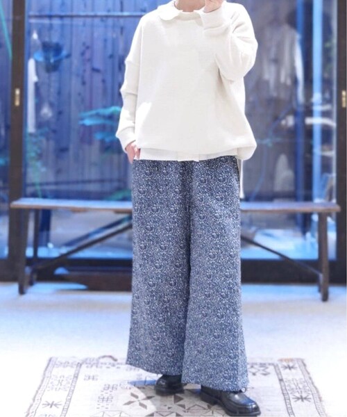 ジャーナルスタンダードラックス☆ハーフリバークルーネックプルオーバー JOURNAL STANDARD LUXE（ジャーナルスタンダード ラックス）の「ハーフ