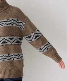 ドゥーズィエムクラス　JACQUARD タートルネックプルオーバー Deuxieme Classe（ドゥーズィエムクラス）の「JACQUARD