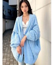 GYDA | モールヤーン ケーブルニットカーディガン(カーディガン/ボレロ)