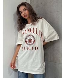 GYDA | LOS ANGELES BACKレースアップTシャツ(Tシャツ/カットソー)