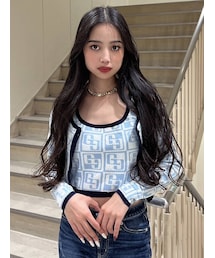 GYDA | GG TILE PATTERN ニットタンクトップ(ニット/セーター)