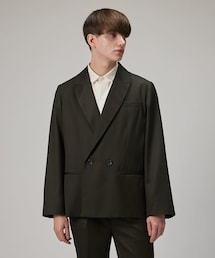 Lui's | 【2×2セットアップシリーズ】ベネシャンピークドラペルショートジャケット(テーラードジャケット)