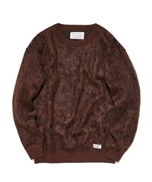 LEOPARD MOHAIR CREW NECK SWEATER ( TYPE-1 )