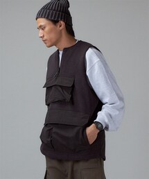 BURLAP OUTFITTER | Burlap Outfitter 針織刷毛拼接背心