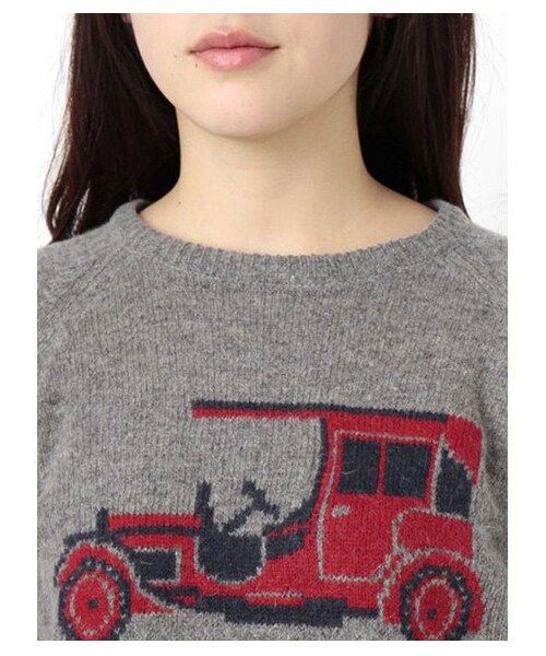 ehka sopo（エヘカソポ）の「クラシックカージャガードプルオーバー 1602201-42-13-11（ニット・セーター・レディース・杢グレー/イエロー/グリーン・M）」の7枚目の写真